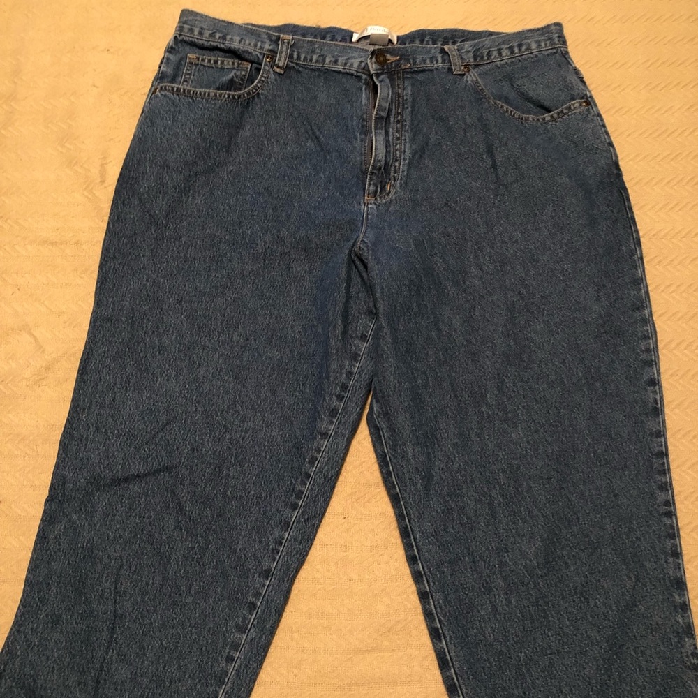 CJ Banks jean capris with metal accents